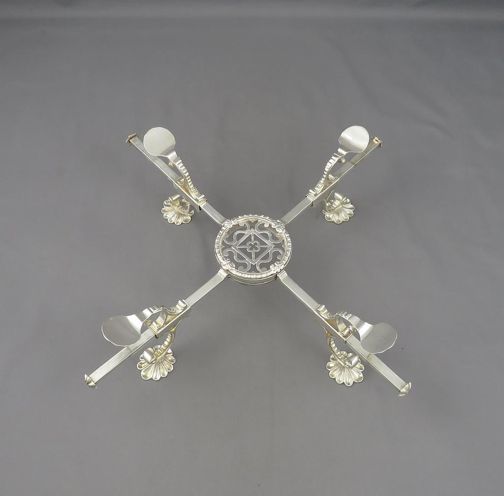 George III Silver Dish Cross - JH Tee Antiques