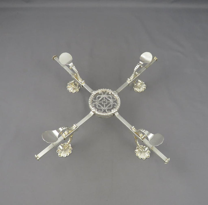 George III Silver Dish Cross - JH Tee Antiques