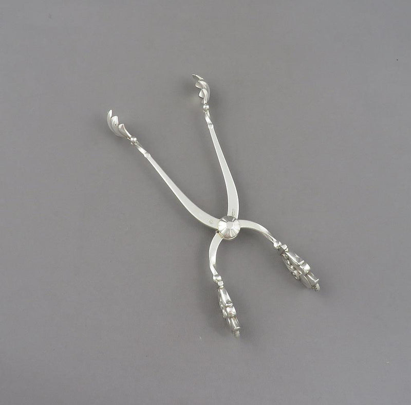 Georg Jensen Acorn Sterling Ice Tongs
