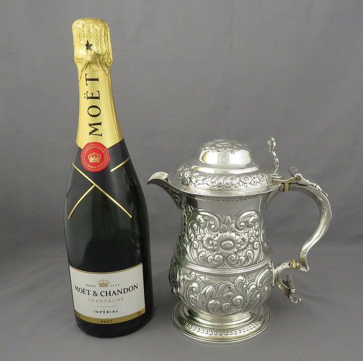 George III Silver Beer Jug - JH Tee Antiques