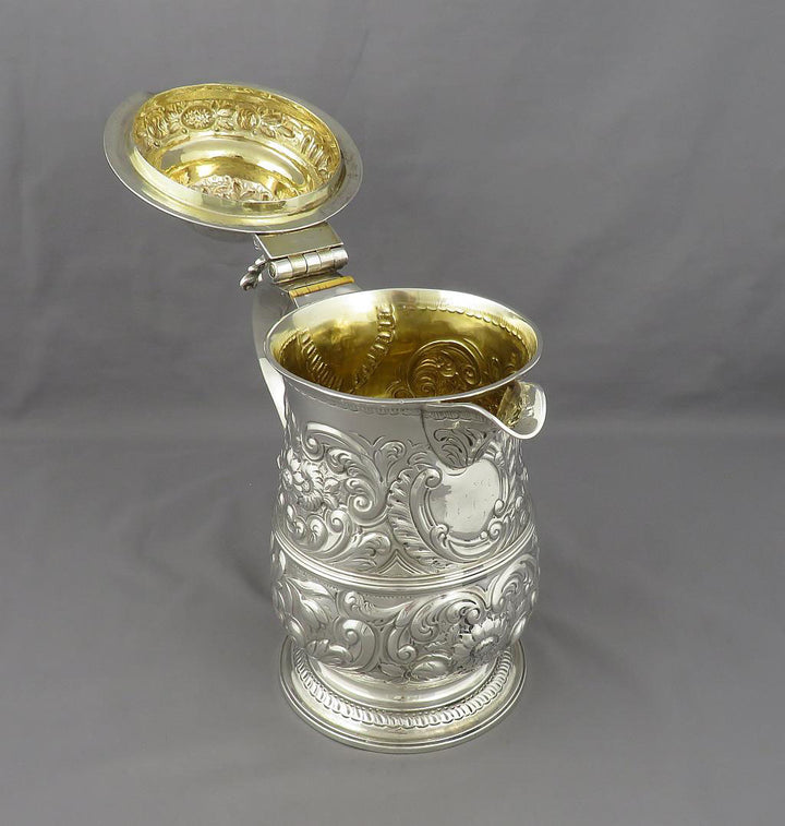 George III Silver Beer Jug - JH Tee Antiques