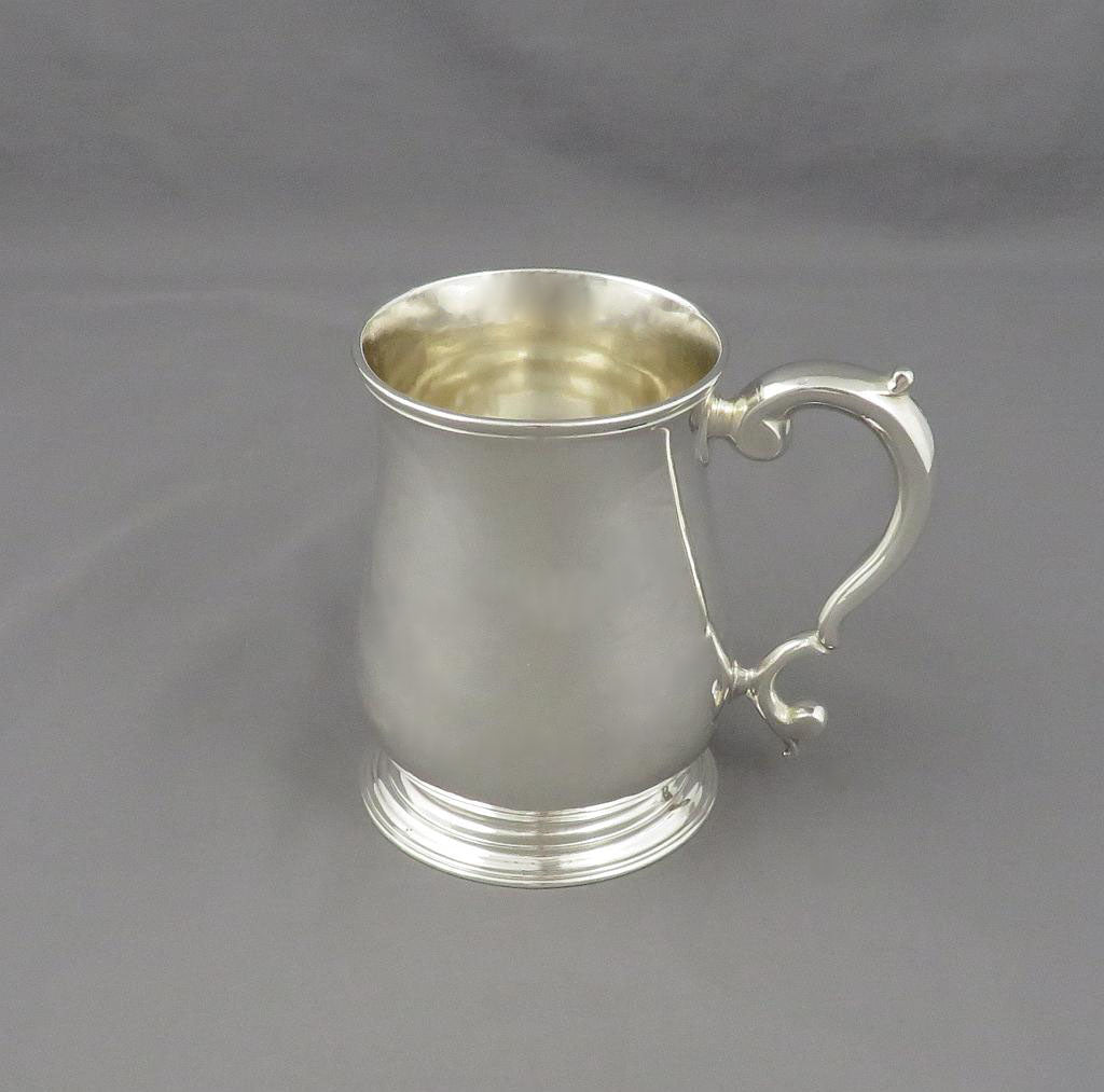 George II Silver Half Pint Mug - JH Tee Antiques