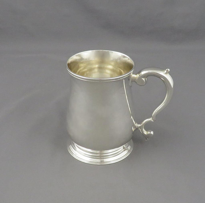 George II Silver Half Pint Mug - JH Tee Antiques