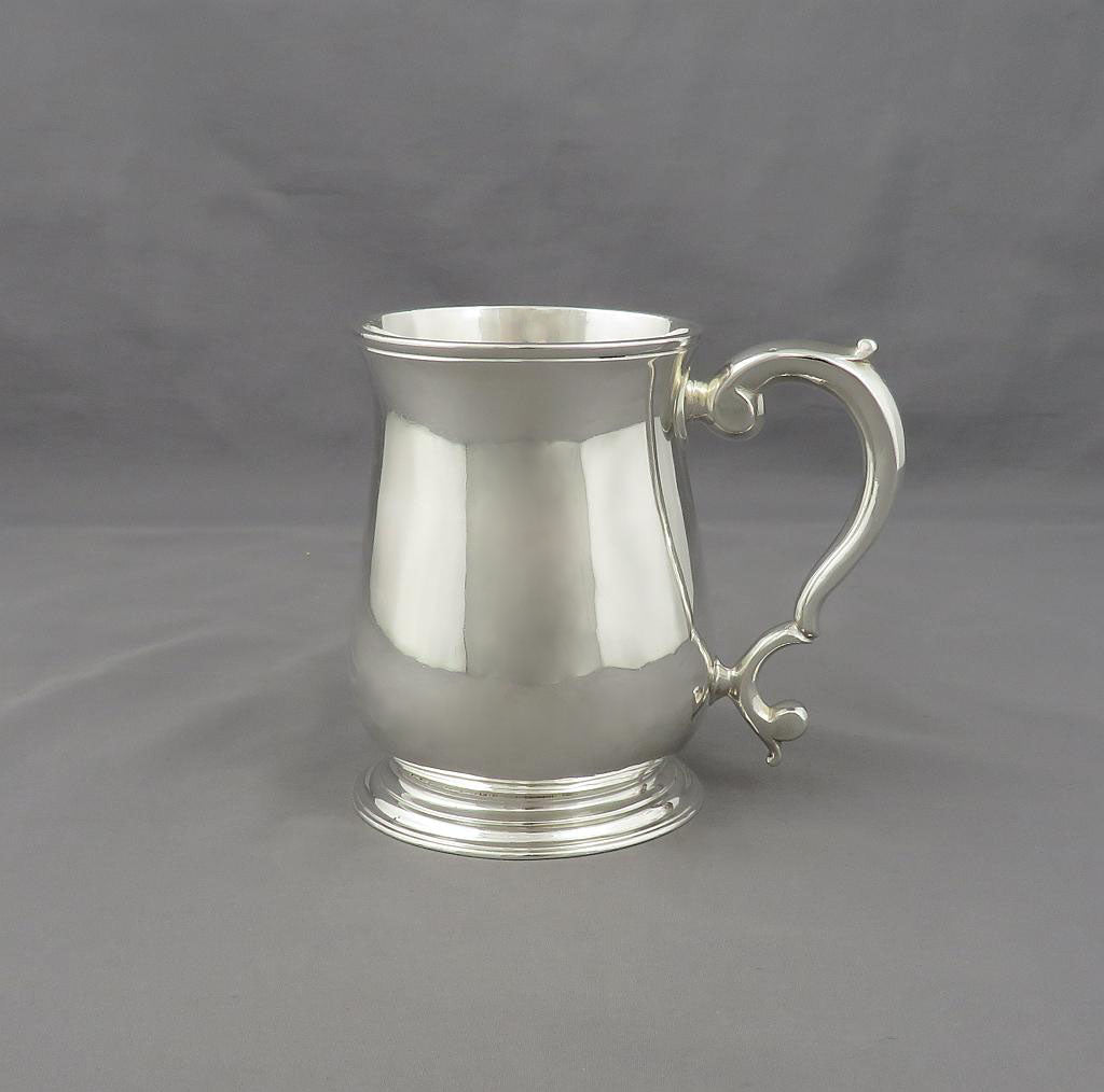 George II Silver Half Pint Mug - JH Tee Antiques