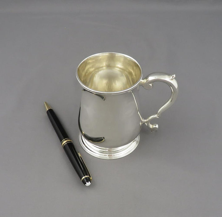 George II Silver Half Pint Mug - JH Tee Antiques