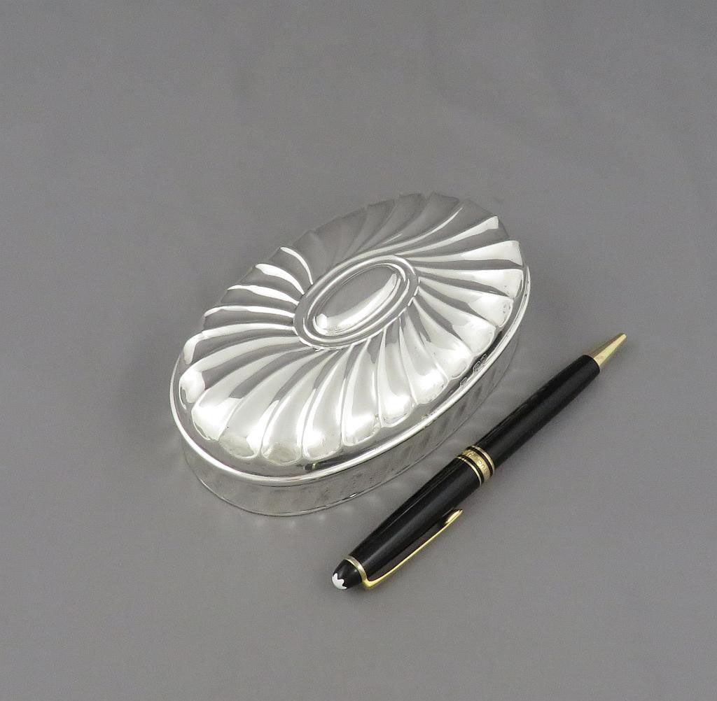 Victorian Sterling Silver Box - JH Tee Antiques