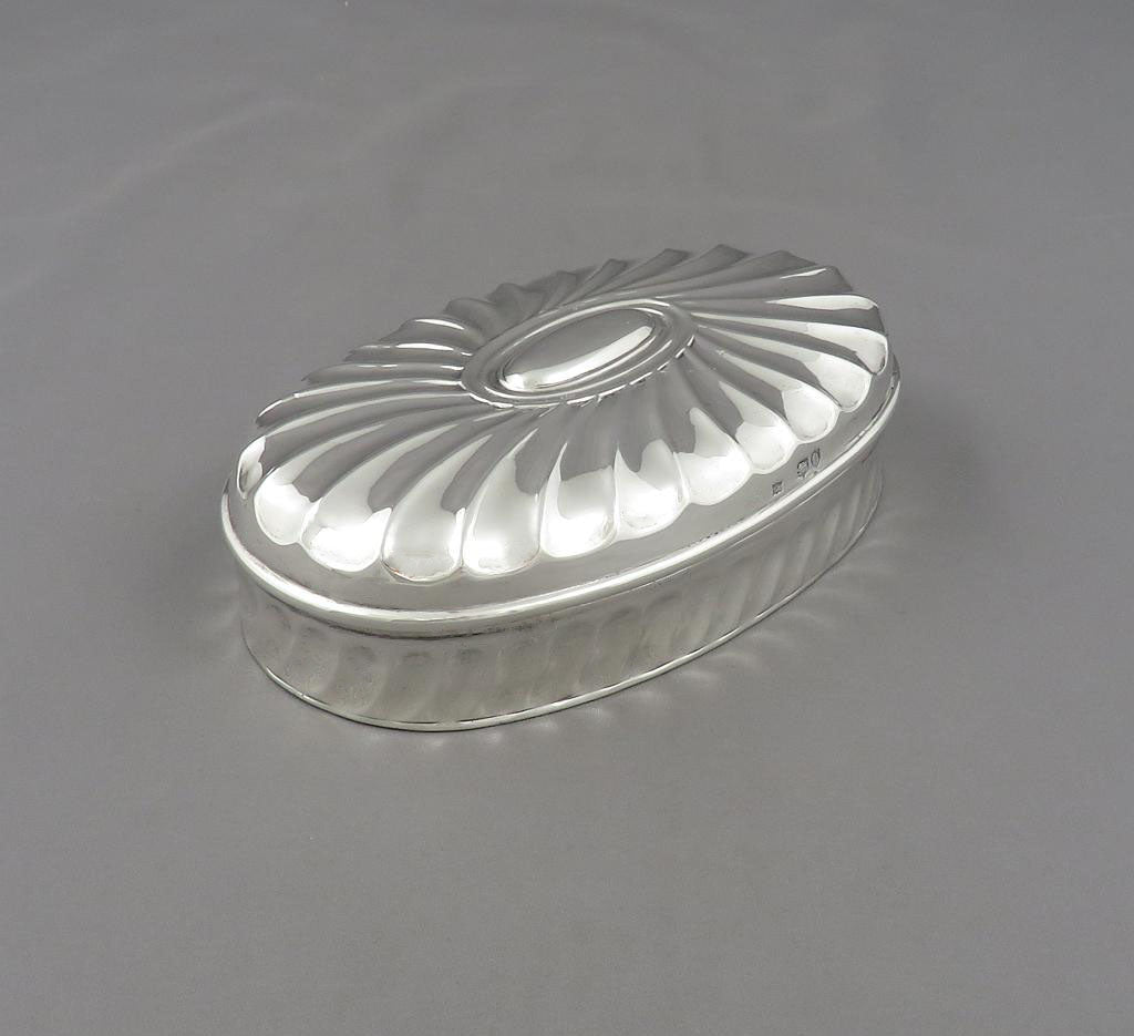Victorian Sterling Silver Box - JH Tee Antiques