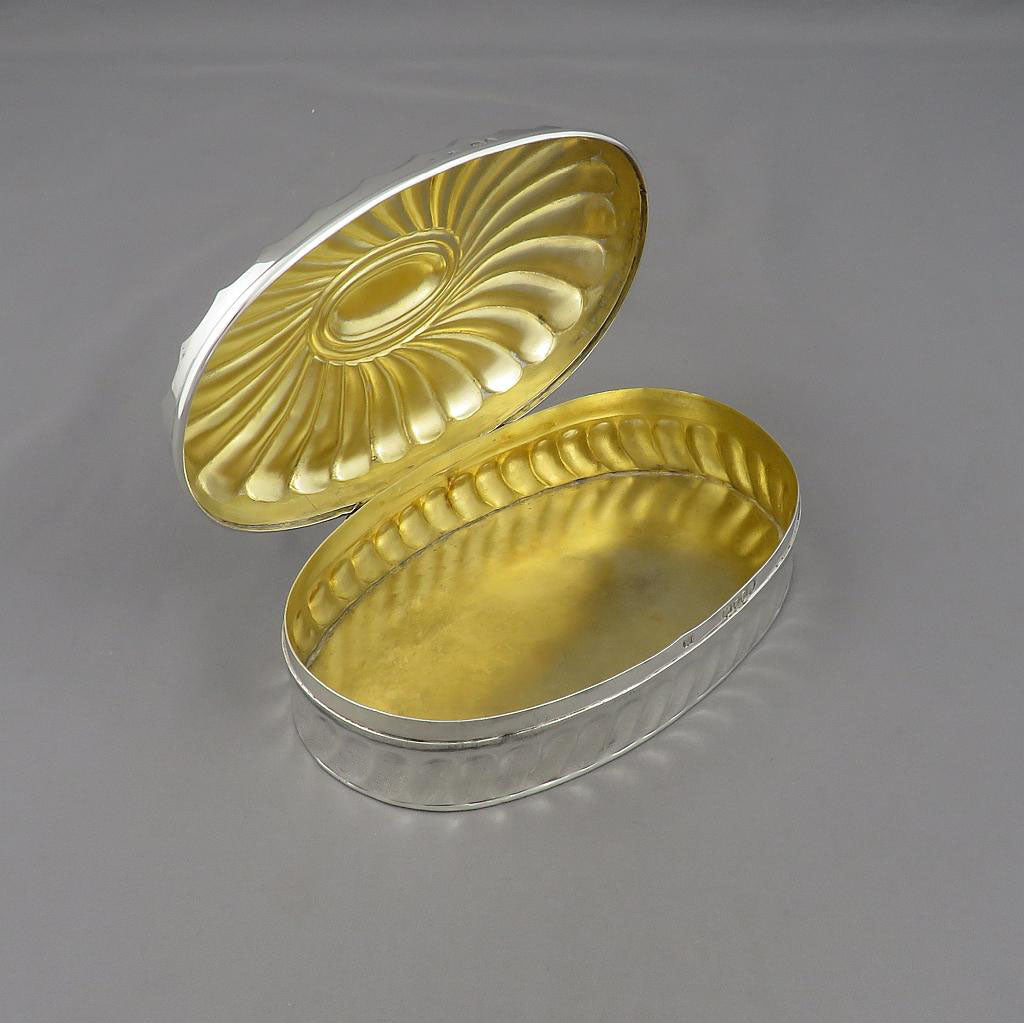 Victorian Sterling Silver Box - JH Tee Antiques
