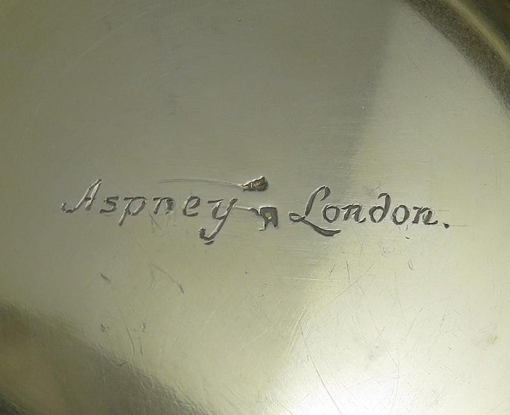 Asprey Sterling Silver Sugar Bowl - JH Tee Antiques