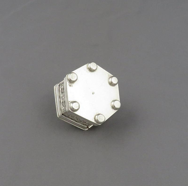 Indian Sterling Silver Spice Box - JH Tee Antiques