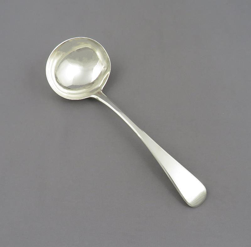 Old English Pattern Silver Gravy Ladle - JH Tee Antiques
