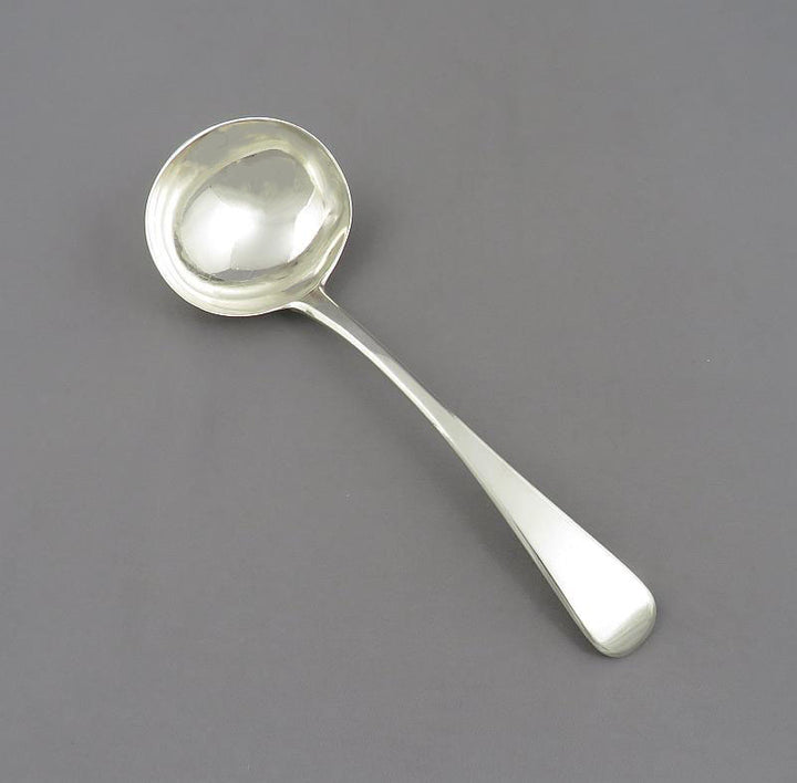 Old English Pattern Silver Gravy Ladle - JH Tee Antiques