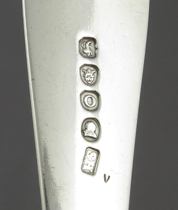 Old English Pattern Silver Gravy Ladle - JH Tee Antiques