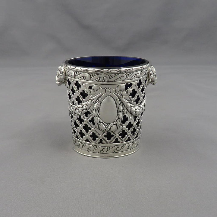 German Sterling Cream Pail - JH Tee Antiques