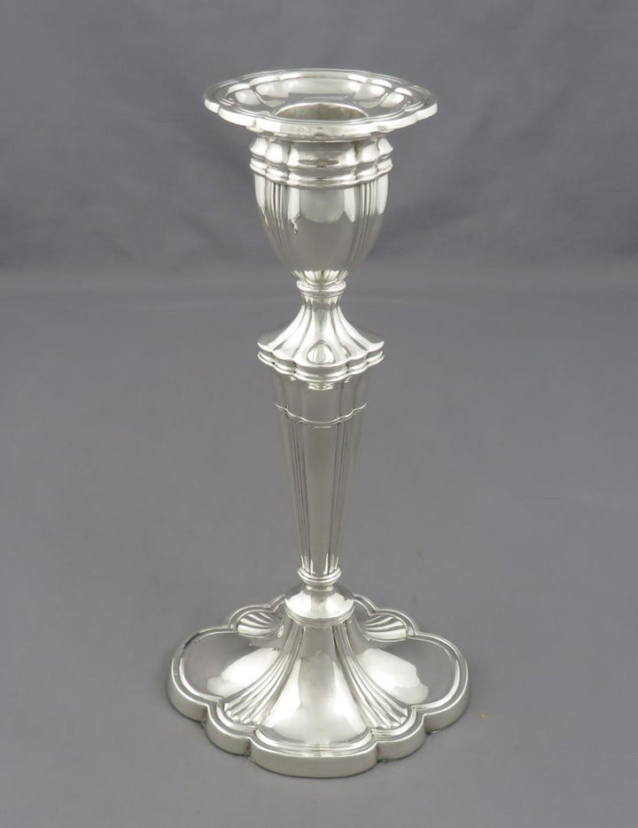 English Sterling Silver Candelabrum - JH Tee Antiques