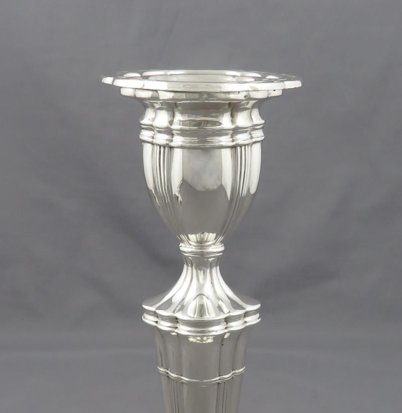 English Sterling Silver Candelabrum - JH Tee Antiques