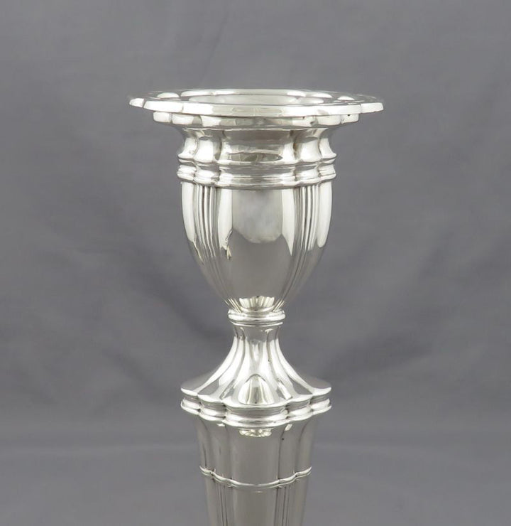English Sterling Silver Candelabrum - JH Tee Antiques