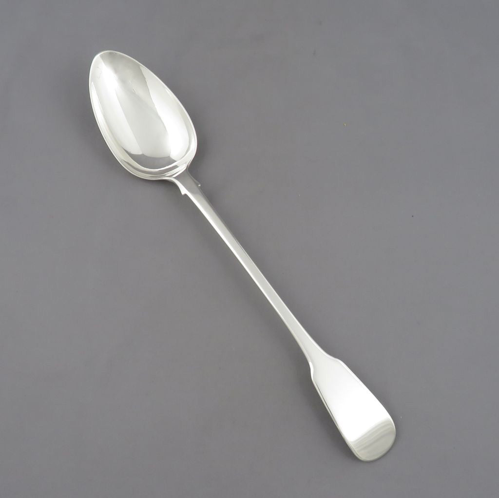 Georgian Fiddle Pattern Stuffing Spoon - JH Tee Antiques