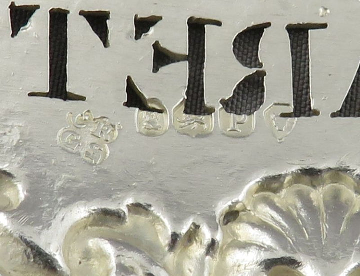 William IV Sterling Silver Claret Label - JH Tee Antiques