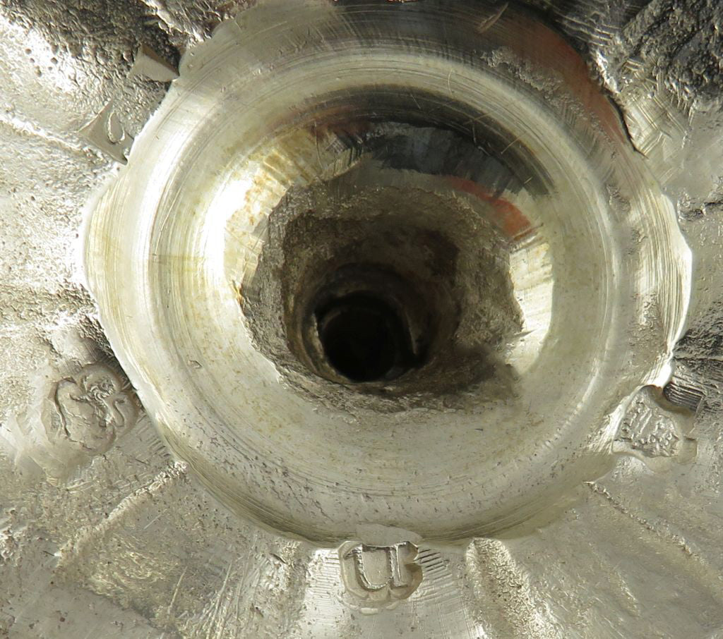 George II Silver Taperstick - JH Tee Antiques