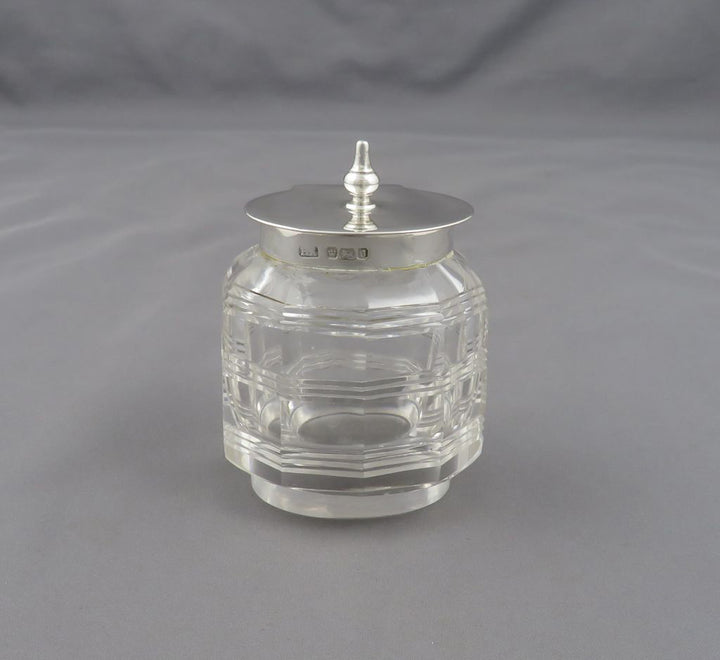 Edwardian Sterling Silver Inkstand - JH Tee Antiques