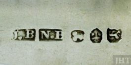 Canadian silver hallmark maker's mark of John Barry of St John NB