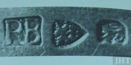 Canadian silver hallmark maker's mark of Peter Bohle of Montreal
