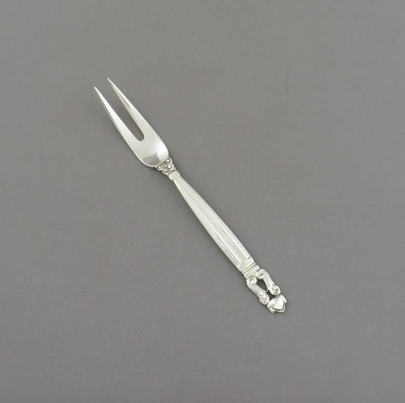 Georg Jensen Acorn Lemon Fork - JH Tee Antiques