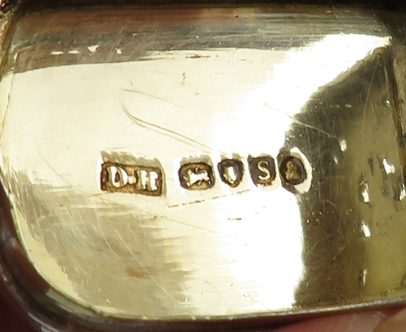 George III Silver and Agate Vinaigrette