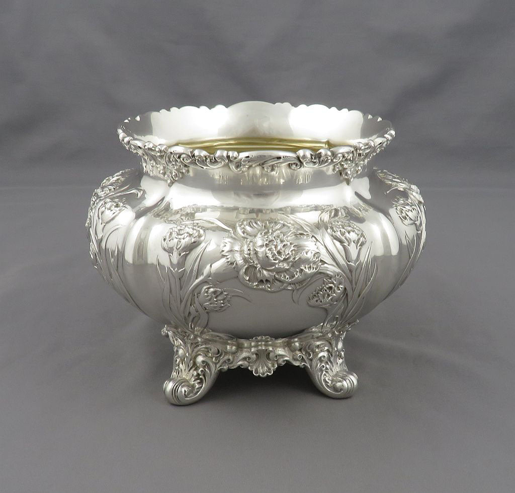 American Art Nouveau Silver Bowl