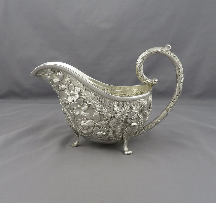 American Sterling Silver Sauce Boat - JH Tee Antiques