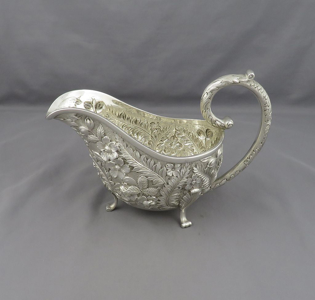 American Sterling Silver Sauce Boat - JH Tee Antiques