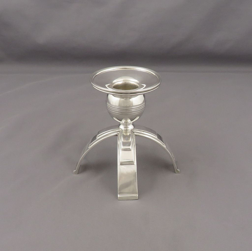 Art Deco Silver Candlesticks