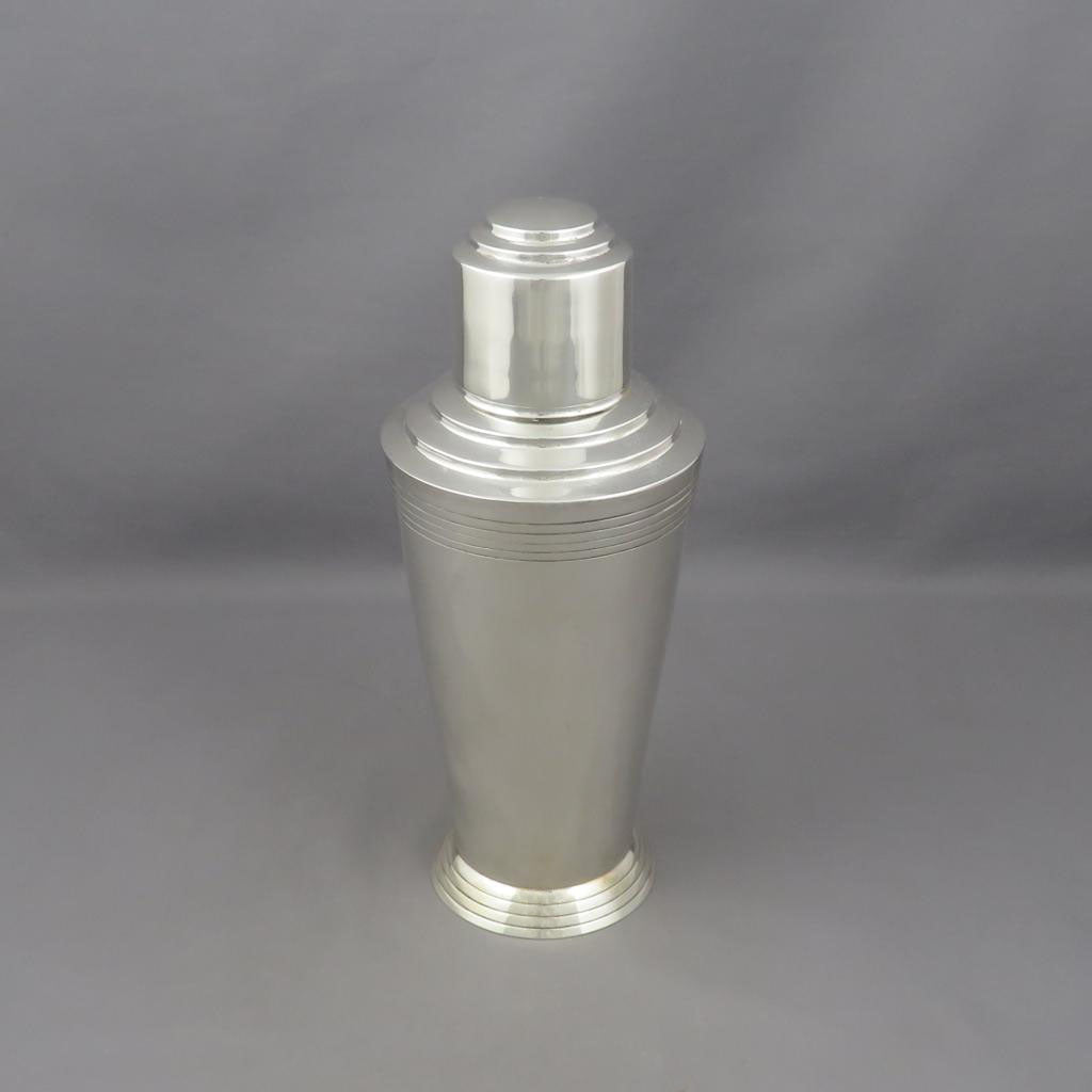English Sterling Silver Cocktail Shaker - JH Tee Antiques