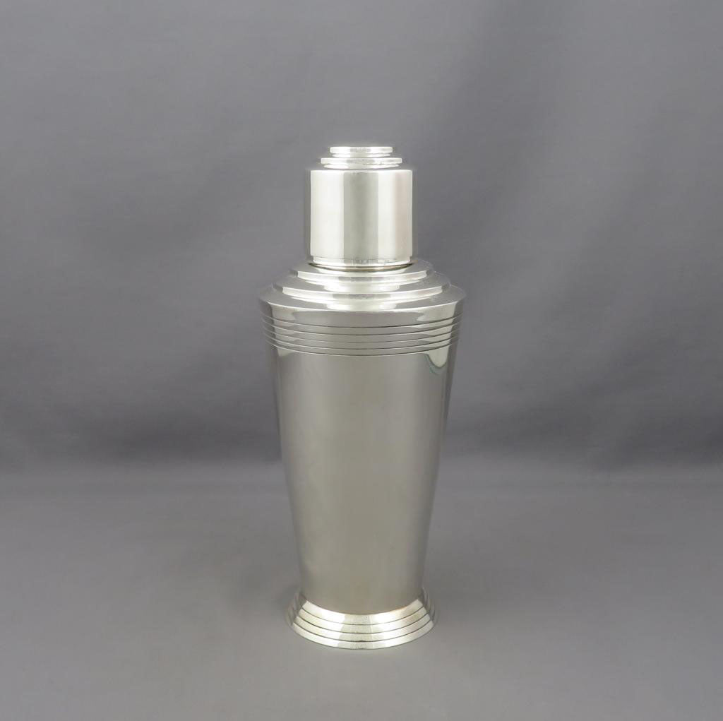 English Sterling Silver Cocktail Shaker - JH Tee Antiques