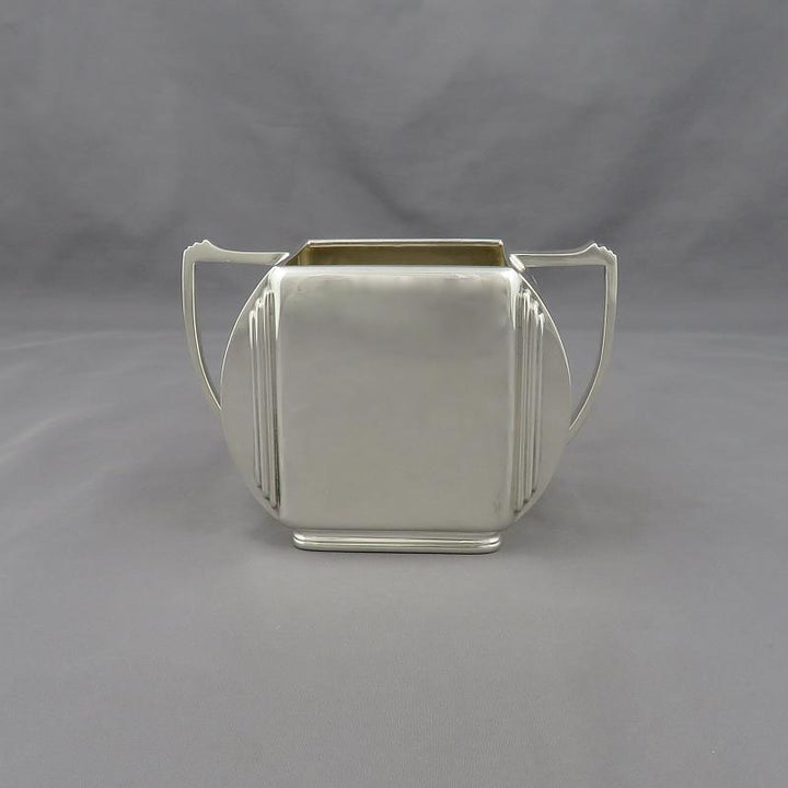 Art Deco Sterling Silver Tea Set - JH Tee Antiques