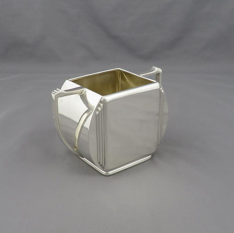 Art Deco Sterling Silver Tea Set - JH Tee Antiques