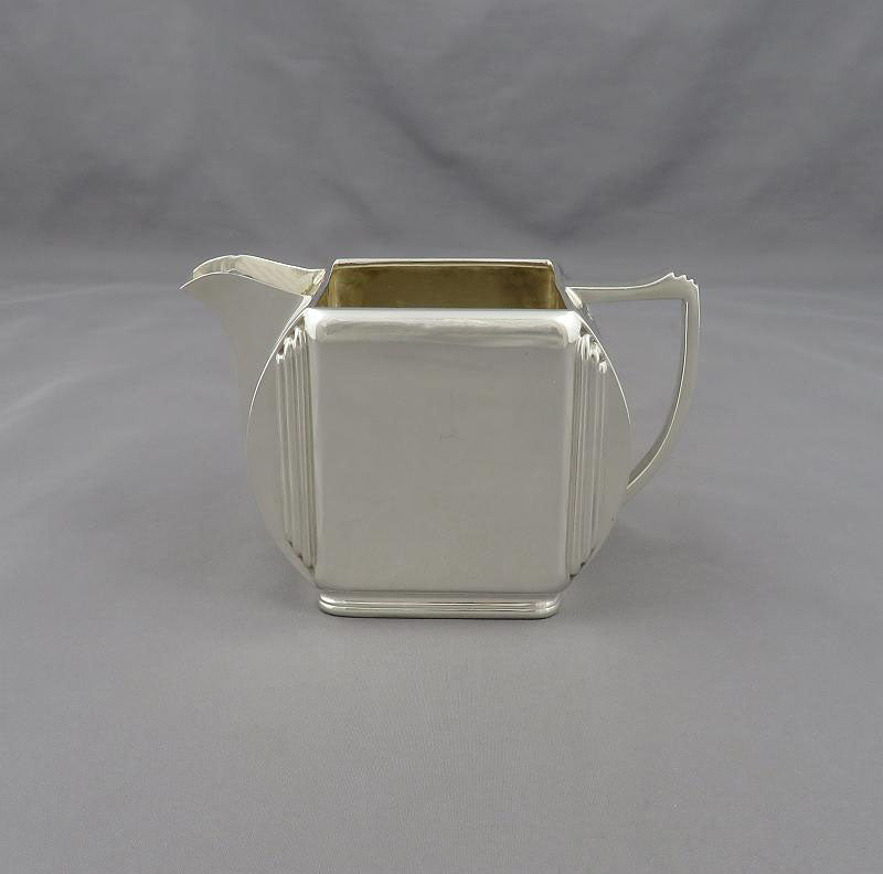 Art Deco Sterling Silver Tea Set - JH Tee Antiques