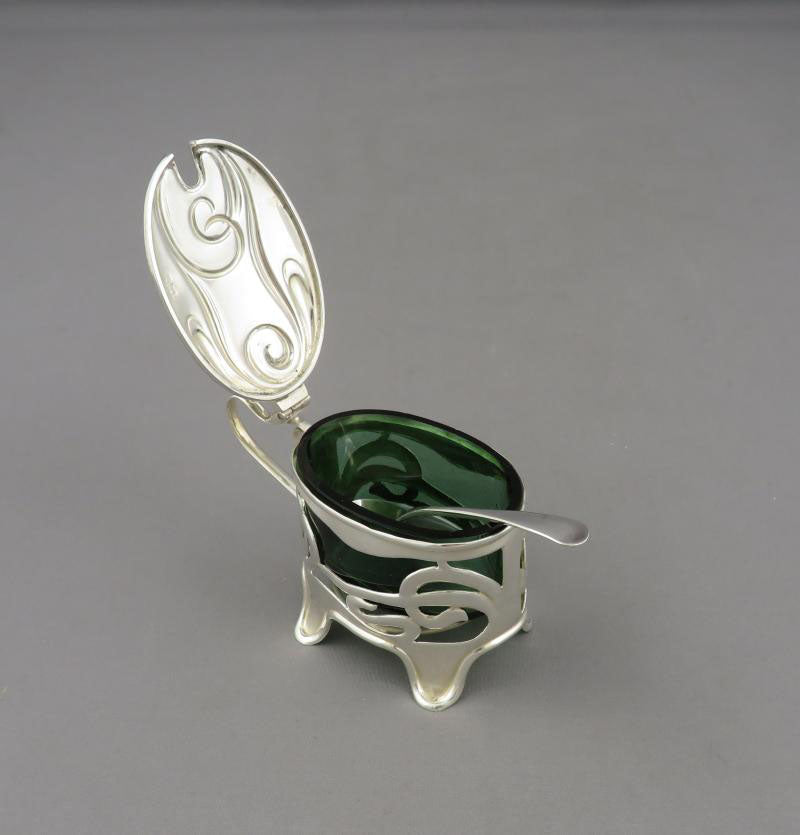 Art Nouveau Silver Condiment Set