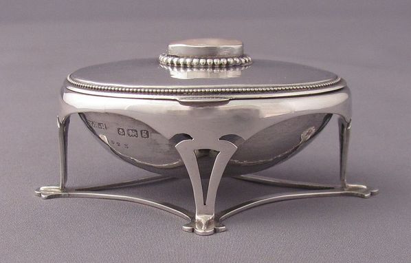arts and crafts silver box