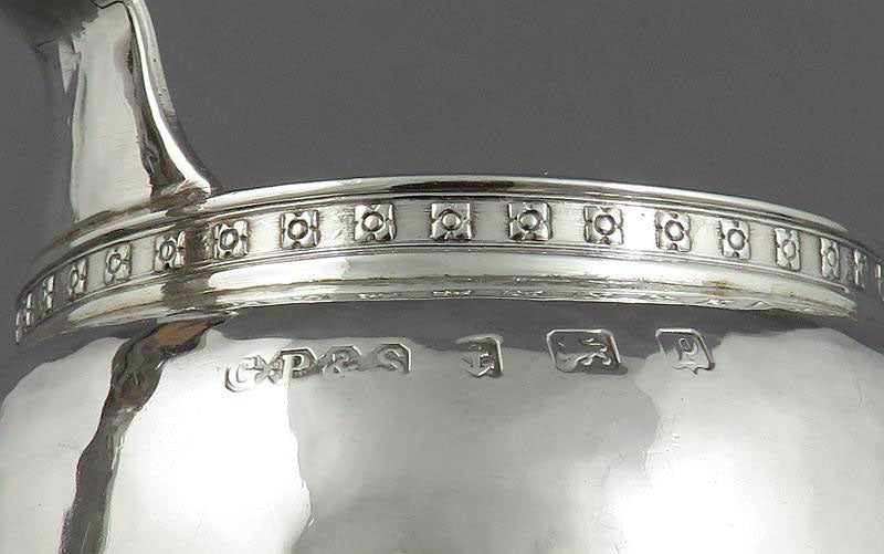 English Sterling Silver Cream Jug - JH Tee Antiques