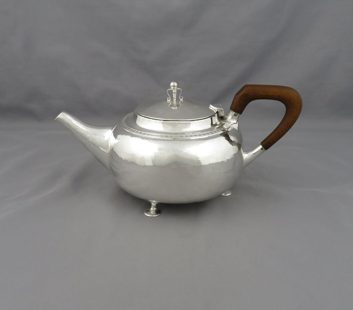 Arts &amp; Crafts Silver Teapot - JH Tee Antiques