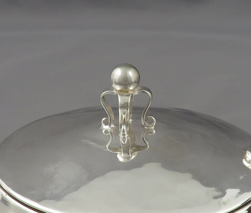 Arts &amp; Crafts Silver Teapot - JH Tee Antiques