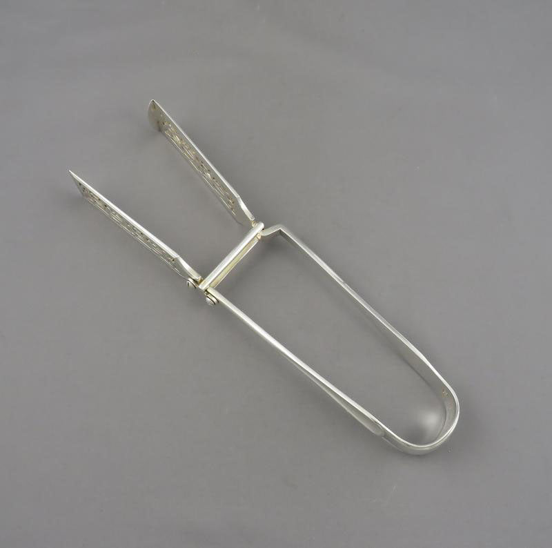 Victorian Silver Asparagus Tongs