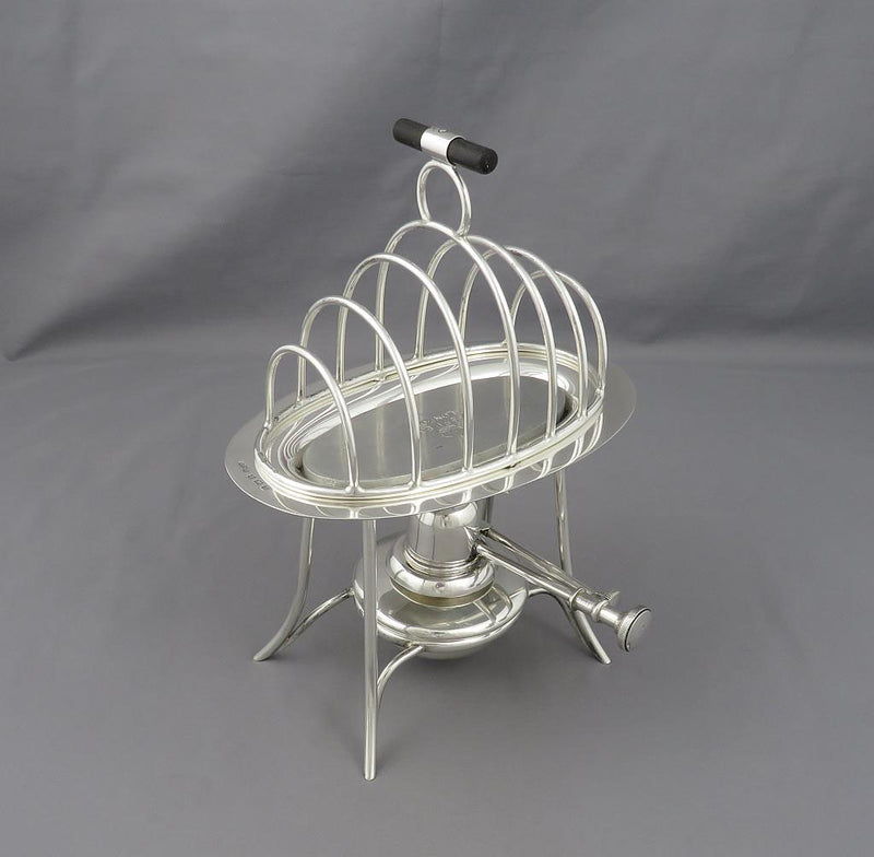 Asprey Heated Silver Toast Rack - JH Tee Antiques