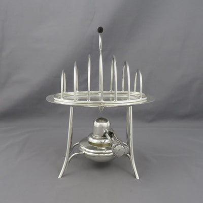 Asprey Heated Silver Toast Rack - JH Tee Antiques