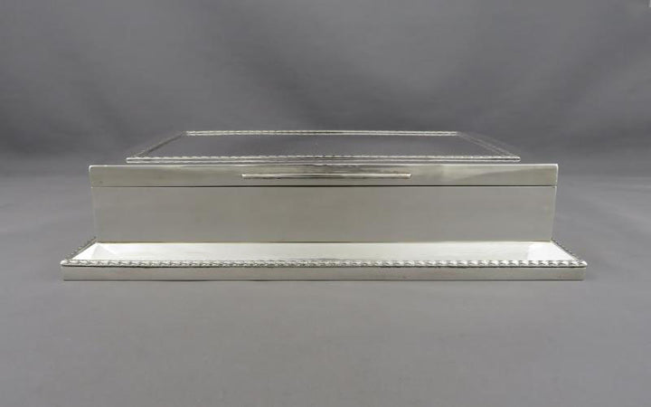 Asprey Silver Cigar Box - JH Tee Antiques