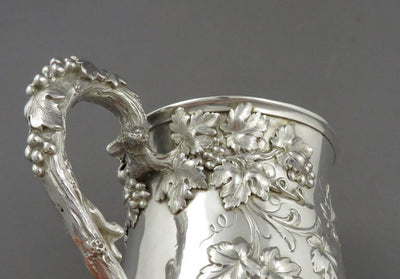 Ornate Victorian Silver Pint Mug