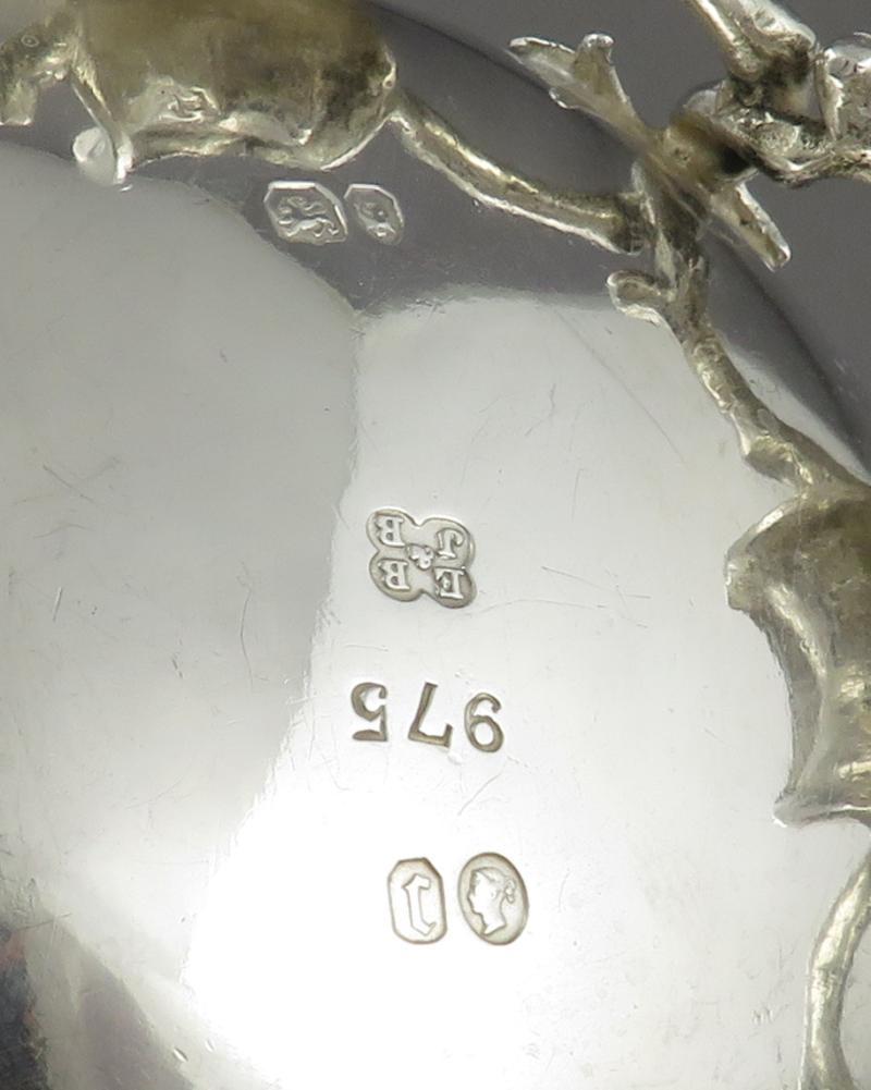 Ornate Victorian Silver Pint Mug - JH Tee Antiques