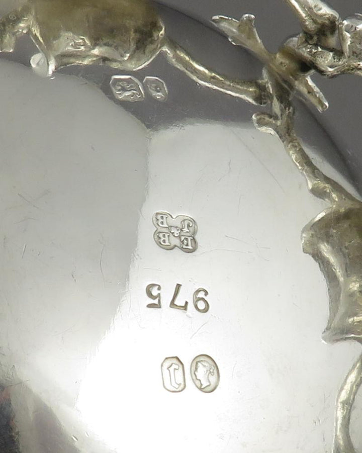 Ornate Victorian Silver Pint Mug - JH Tee Antiques